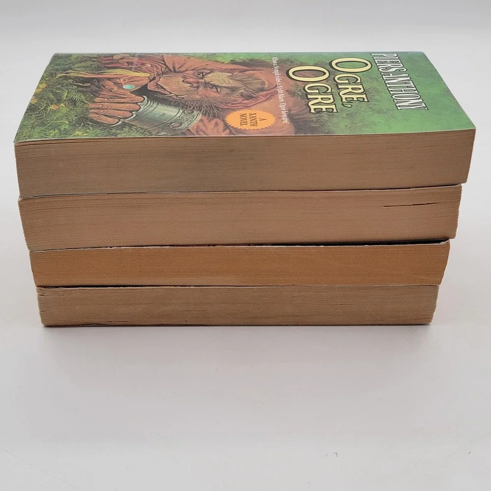 Piers Anthony Xanth Series 4 Book Lot Paperback Vintage Fantasy Del Rey Fair